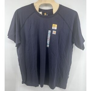 Carhartt 102903 Flame Resistant Force® Short Sleeve T-Shirt FR 4XL Navy NWT